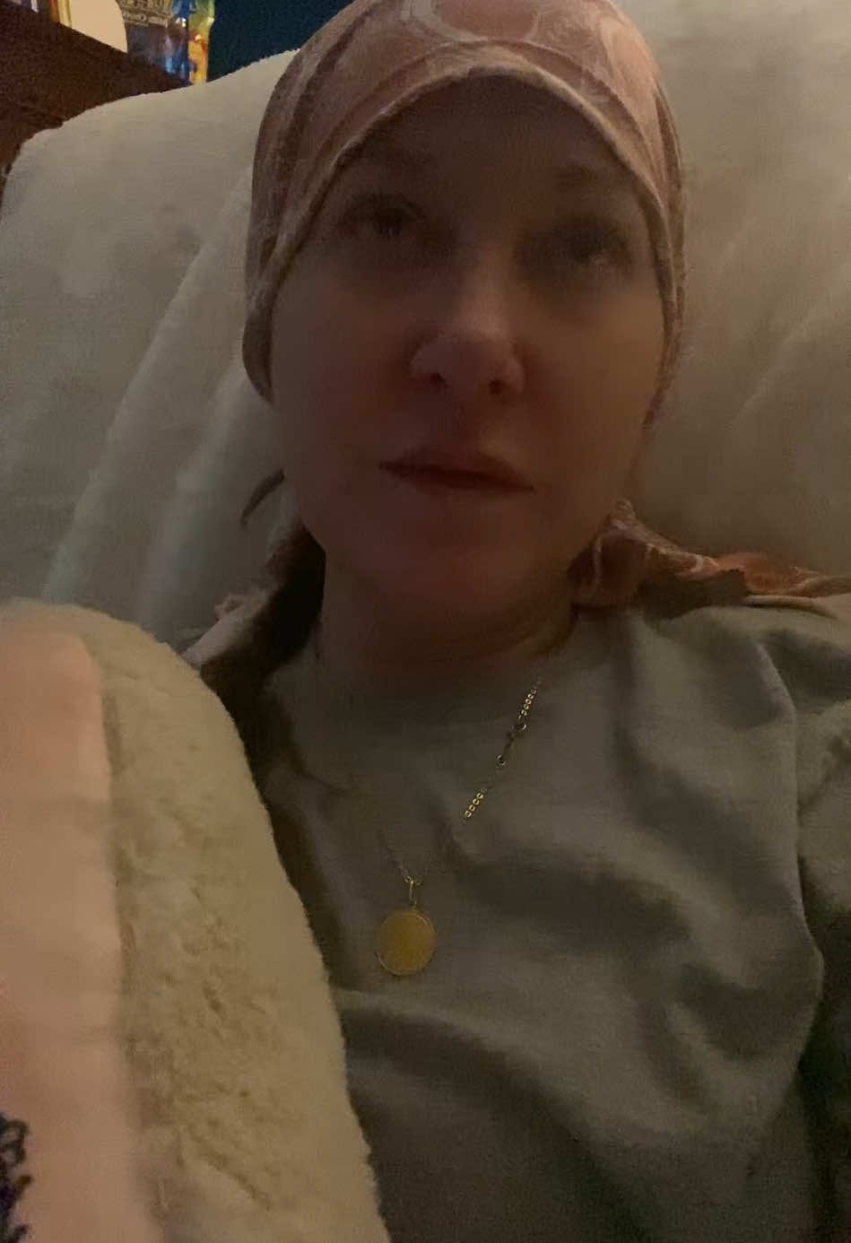 A post by @rivervalleydesigns on TikTok caption: Because days like today are part of it. And on days like today I don’t feel “strong” or “brave”. But the good thing about days is that tomorrow I get a new one. Even though I’m not feeling my best, I’m grateful for every day, tough ones included. #breastcancer #cancer #chemo 