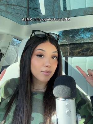 A post by @sassysoundsasmr on TikTok caption: ASMR IN MY TESLA 👄 #asmr #tesla #fyp 
