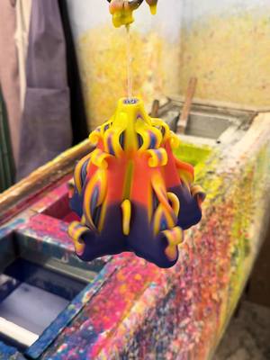 A post by @charlotte__martel on TikTok caption: candle carving #gsycandles #wax #candles #oddlysatisfying 