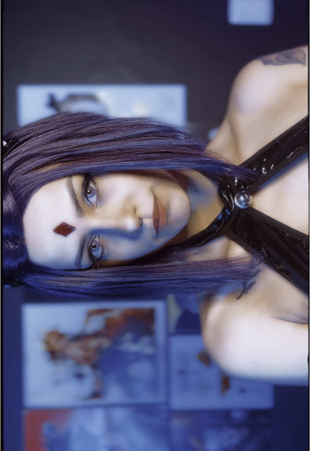 A post by @nickybrum_ on TikTok caption: Did you know Raven was my first cosplay shoot? Now I have a new one, in a… alternative look? Lol  Kitty Raven from DC