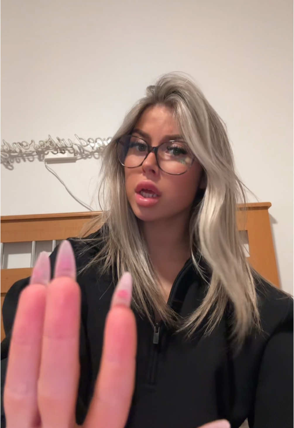 A post by @meg.angelhart on TikTok caption: Fresh hair, happy girl 💁🏼‍♀️🤍✨ @Sabrina Dumont @LeLowkey #fyp #foryoupage #foryou #pourtoi #pourtoipage #love #hair #blondie #blondehair #blonde 