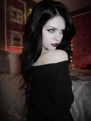 A post by @natalieundead on TikTok caption: #yourlove #shewantsrevenge #vampire #goth #gothic #darkwave #fyp #foryou 