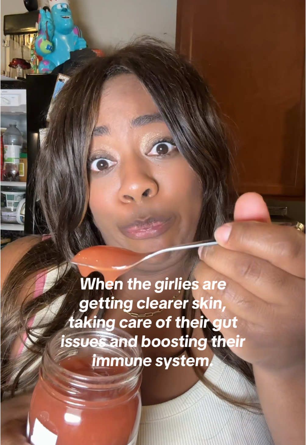 A post by @breecoolmom on TikTok caption: Sea moss has so many benefits including immunity, skin and gut benefits. #seamoss #springintohealth #seamossbenefits #seamossgel personal opinion 