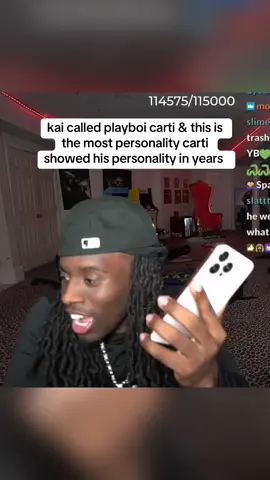 A post by @vrewls on TikTok caption: kai & playboi carti talking is just natural #kaicenat #playboicarti #fyp #foryoupage #iammusic #viral 