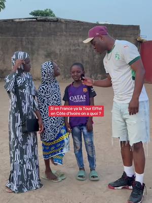 A post by @micro2rouen on TikTok caption: Si en France ya la Tour Eiffel en Côte d’Ivoire on a quoi ?