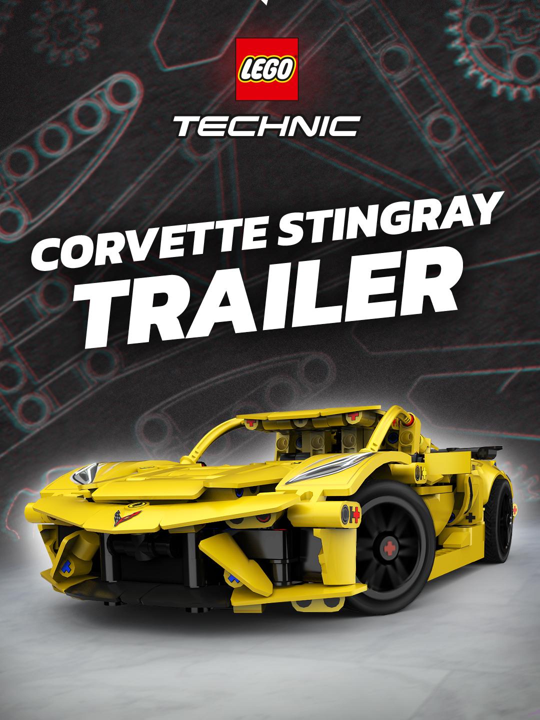 A post by @asphaltlegends_unite on TikTok caption: LEGO® Technic™ x Asphalt is back and bigger than ever! Get a hold of your very own @lego Chevrolet Corvette Stingray by playing the new Collector Mode event, happening now.  RACE FOR REAL, BUILD FOR REAL