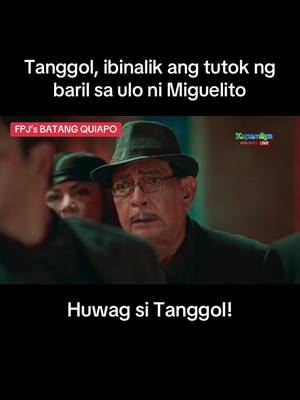 A post by @abscbn on TikTok caption: Back to you, Miguelito. 🤭 #FPJsBatangQuiapo #Kapamilya #ABSCBN #FYP #JakeCuenca #CocoMartin #Tanggol 