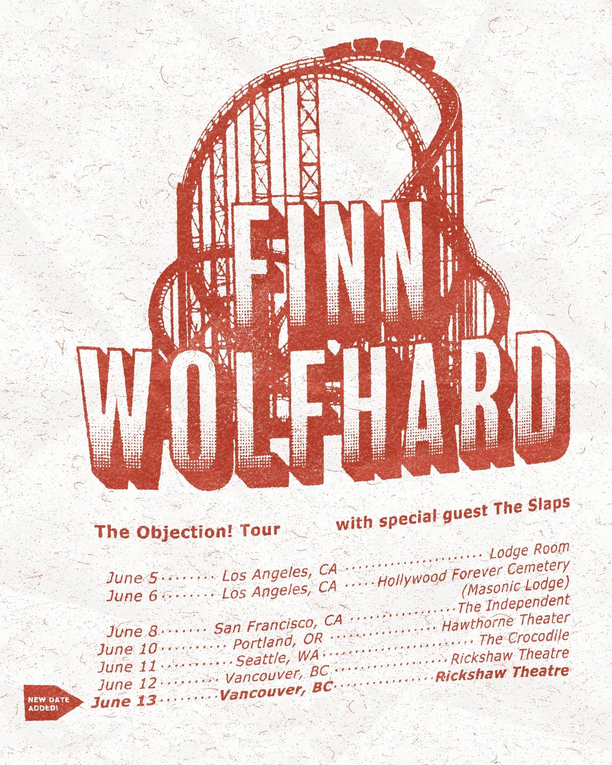 A post by @finnwolfhardofficial on TikTok caption: Tickets for The Objection! Tour are on sale now! 