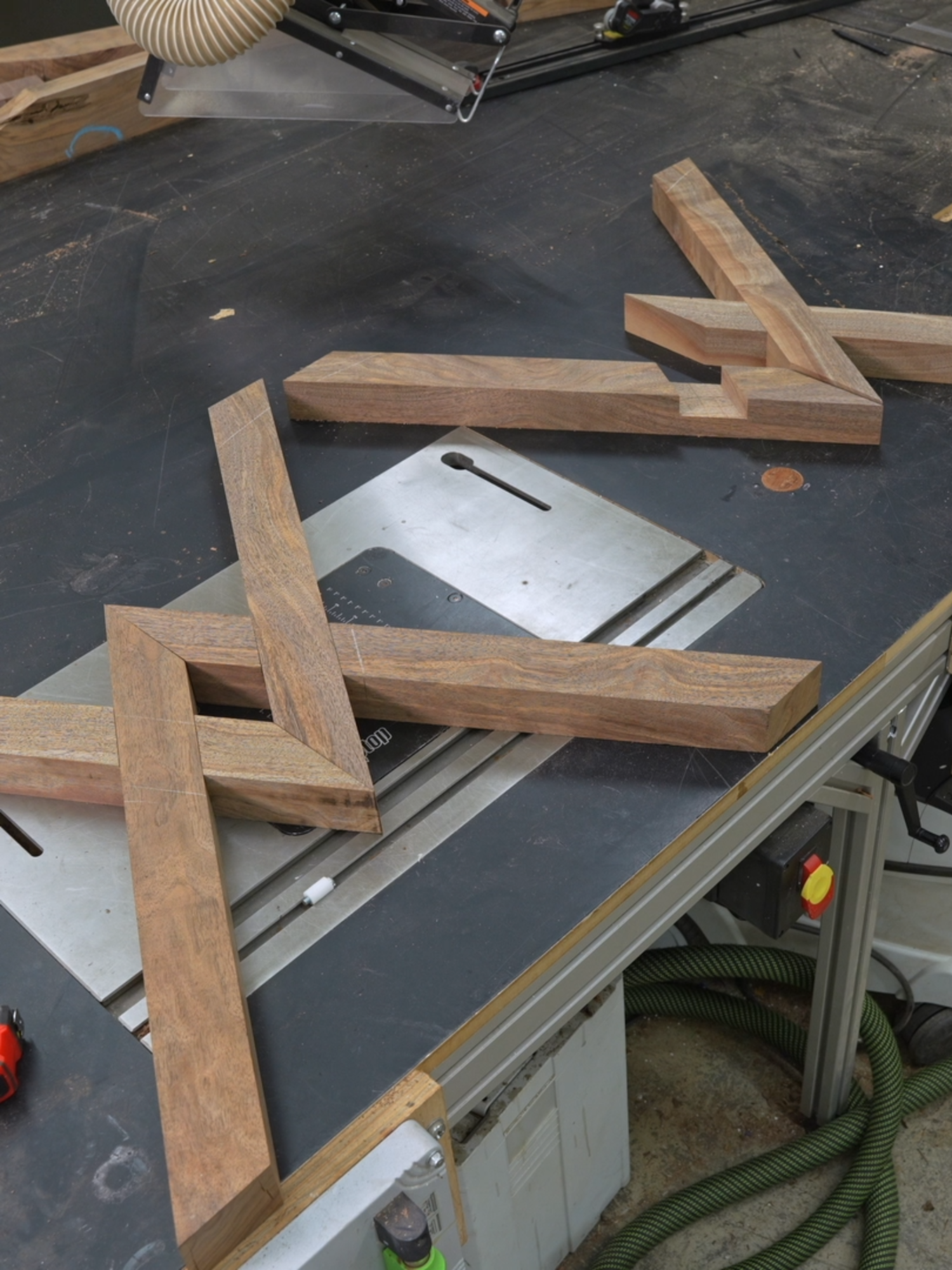 A post by @blacktailstudio on TikTok caption: Complicated wood base design.