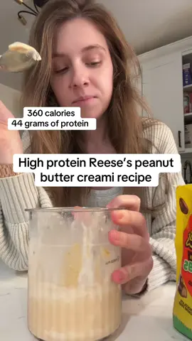 A post by @carolineefitness25 on TikTok caption: I could live off off protein creami recipes 😂💜@Clean Simple Eats slaying w the best protein powder everrrrr! #creamirecipes #creami #ninjacreami #protein #weightloss #lowcaloriedessert #lowcalorie #howtoloseweight #fittok #Fitness #healthymeals #healthyrecipes #proteinpowder #cleansimpleeats #peanutbutter #icecream #healthy #fyp #recipe #healthydessert 