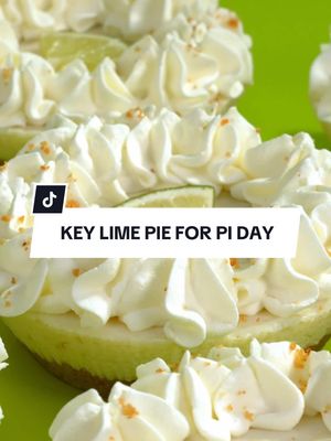 A post by @crumbl on TikTok caption: It's Pi Day, so we did the math... and the answer is Key Lime Pie! 🥧 Tag someone you want to share a pie with!👇💚 #Crumbl 