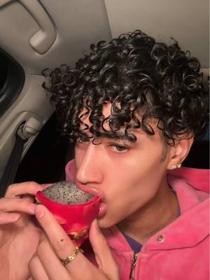 A post by @giofilmedthis on TikTok caption: trying pomegranate for the first time! 
