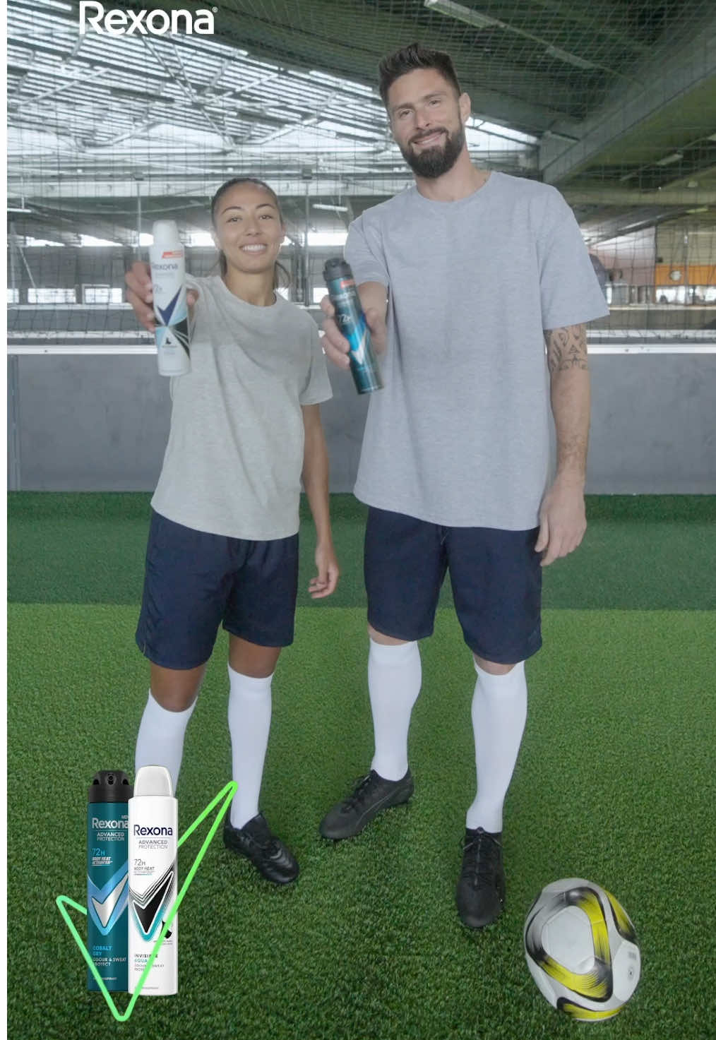 A post by @oliviergiroud on TikTok caption: Très fier de vous dévoiler le nom de la nouvelle ambassadrice Rexona Femme : Selma Bacha!  Ensemble, nous allons partager l’esprit de dépassement de soi et la passion du sport !  Suivez-nous dans cette aventure et on se retrouve très vite pour des nouvelles excitantes ! ⚽🏆 @Rexona France 