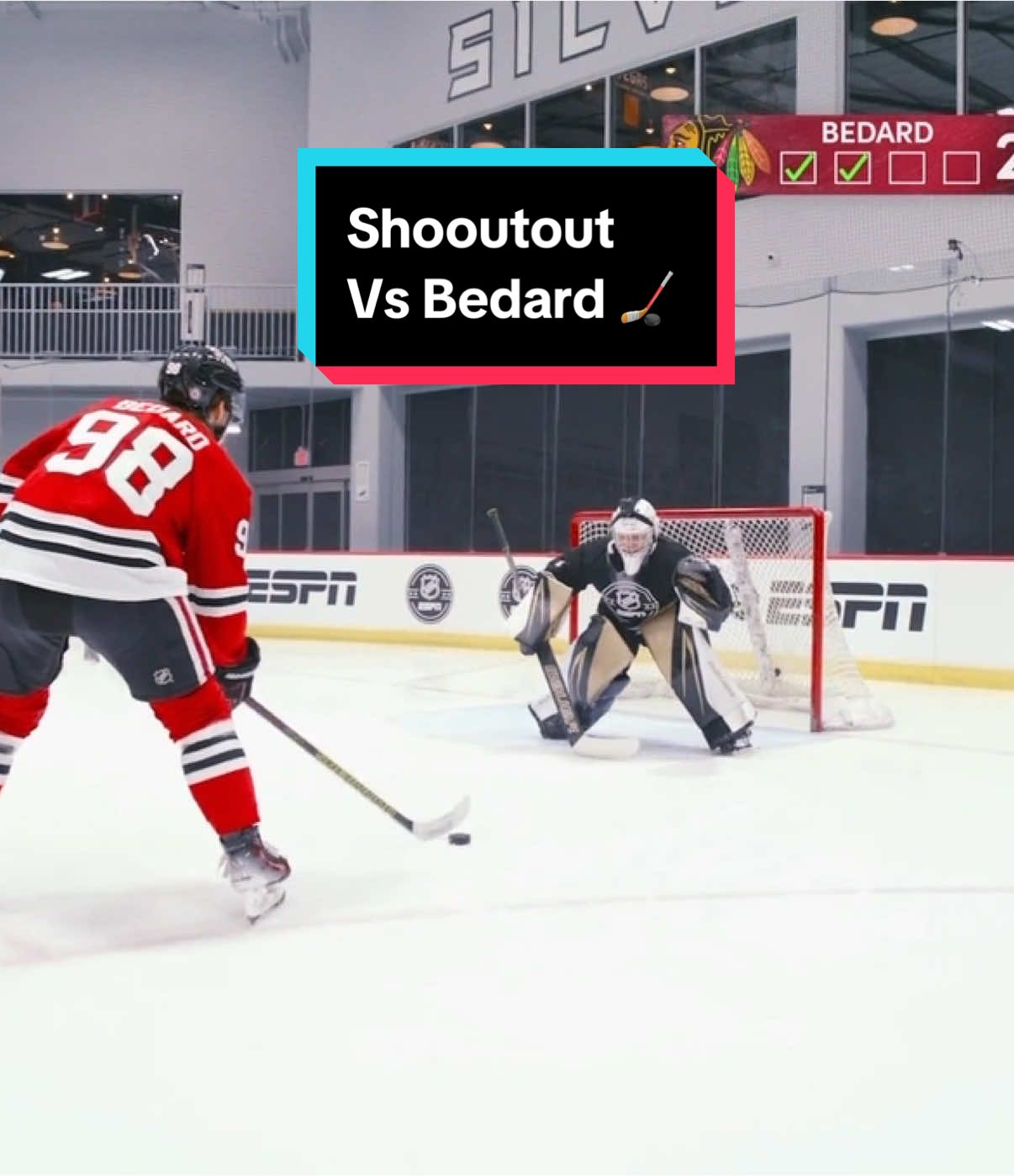 A post by @nickthegoalie_1 on TikTok caption: Connor is counting down the days until our next shootout 😂 #Hockey #nhl @NHL on ESPN 
