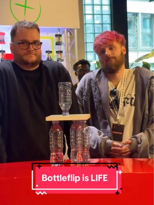 A post by @jakebsweet on TikTok caption: 😤 Bottleflip KING @Bottleflip is Life 