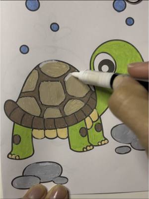A post by @marhernandez720 on TikTok caption: Pintemos una tortuga #creatividad #bonitos #dibujos #colorear #asmr #marhernandez720 