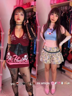 A post by @abigelic on TikTok caption: la pequeña diferencia entre mi amiga y yo🤪