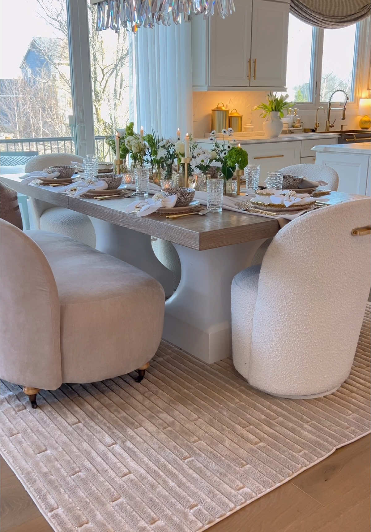 A post by @homewithfarah on TikTok caption: Setting the table for my mom’s birthday dinner ❤️