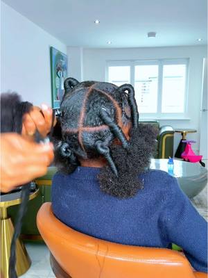 A post by @olivia_chukwu on TikTok caption: African threading hairstyle transformation 😍 #naturalhair 