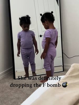 A post by @realericaleblanc on TikTok caption: This little girl of mine 😂 I really need to stop cursing in front of her before I try to discipline her. This is mommy and daddy’s fault 🥲 