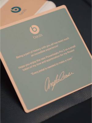 A post by @angelreese10 on TikTok caption: Shoutout to @Beats by Dre for allowing me to bless my teammates with the new Powerbeats Pro 2! Tonight we have a big game so of course we need these to get us locked in! 🌹