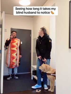 A post by @matthewandpaul on TikTok caption: “I love a good dog” 🌭😂 #prank #couplesprank 