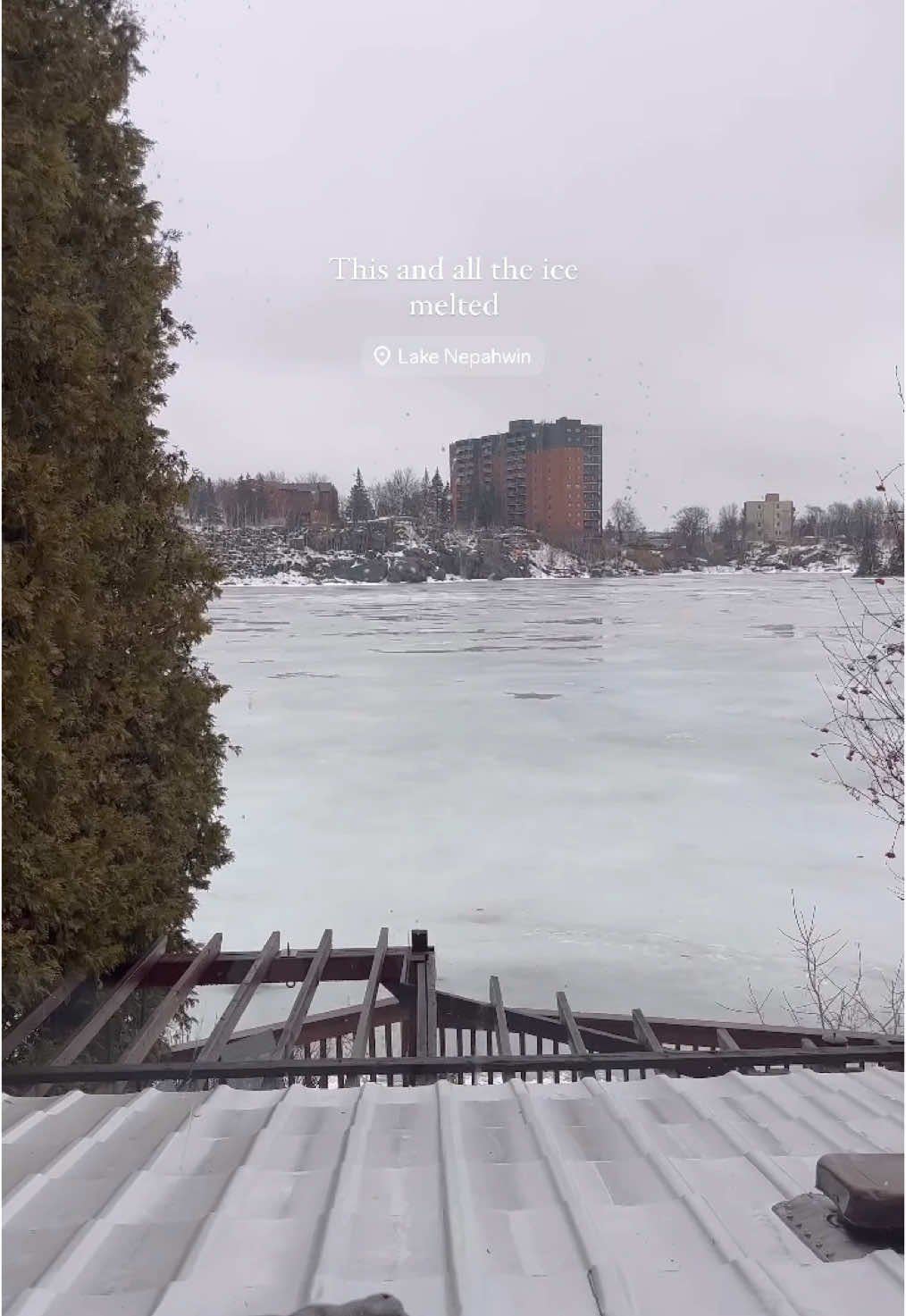 A post by @ashleighbee on TikTok caption: Give me blue skies, a Mocktail in my hand and me jumping off this dock! #fyp #forsale #realestate #lakelife 