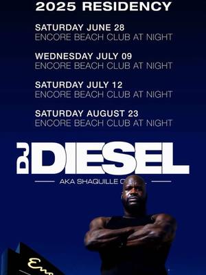 A post by @djdiesel on TikTok caption: This is only the first set of dates. See yall at the @wynnlasvegas. Now that my fellow dubstep peers @Excision @subtronics @Sullivan King I think it’s time to bring the hardest sets to date 😈 #wynnlasvegas #vegas #lasvegas #djdiesel #shaq #ravetok #bassmusic #dubstepdj #dubstepmusic #dubsteptiktok 