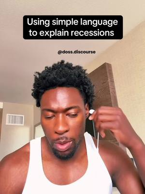 A post by @doss.discourse on TikTok caption: Returning to my series “Everything is a Conspiracy When You Don’t Know How Anything Works” Ep. 2: Recessions and Feelings