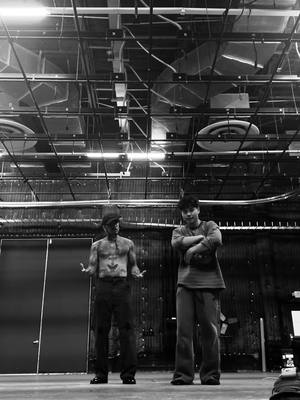 A post by @rauwalejandro on TikTok caption: training with my brother #SeanLew getting ready for the tour 🔥💯 