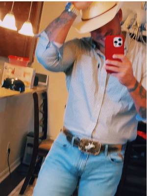 A post by @nottattedfire on TikTok caption: Cowboy #cowboy #wranglers #muscle #tattoos #BookTok #model #daddy 