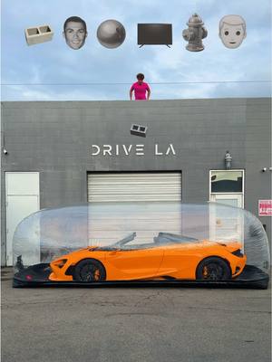 A post by @topperguild on TikTok caption: Car Bubble vs Lamborghini 😱