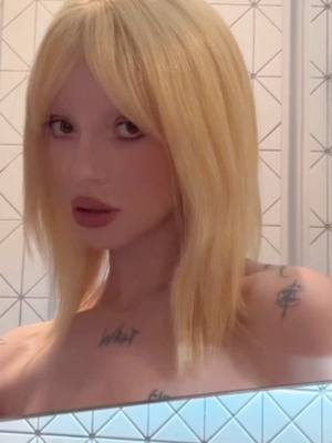 A post by @bambiethug on TikTok caption: Choose your dollie #blonde #black #wig #barbie #goth #switch 