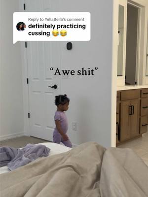 A post by @realericaleblanc on TikTok caption: Replying to @YellaBella man & she use them in right moments. What’s even more crazy is that she only curse at home or with us but she doesn’t curse at daycare from what I’m told 😅