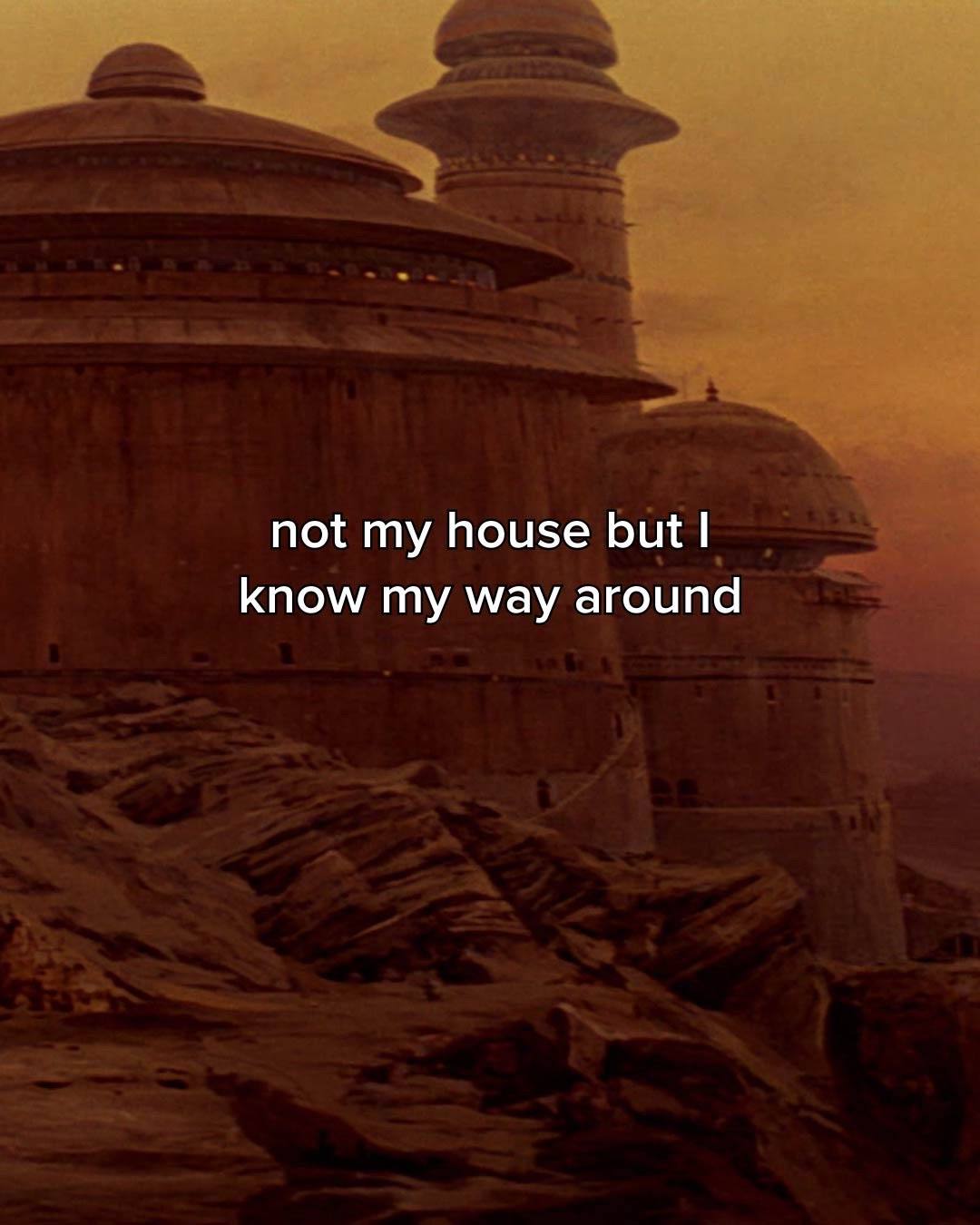 A post by @starwars on TikTok caption: here for the house tour. Watch #ReturnoftheJedi streaming on @Disney+. ©️ 2025 & TM Lucasfilm Ltd.