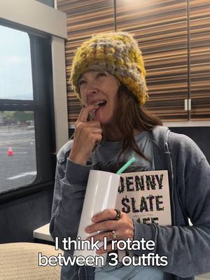 A post by @drewbarrymore on TikTok caption: This is for the girls who don’t wear an aesthetic outfit everyday. I see you. If you do like to dress up, that’s great too! Just let me wear my sweatpants and the same 3 shirts on rotation!