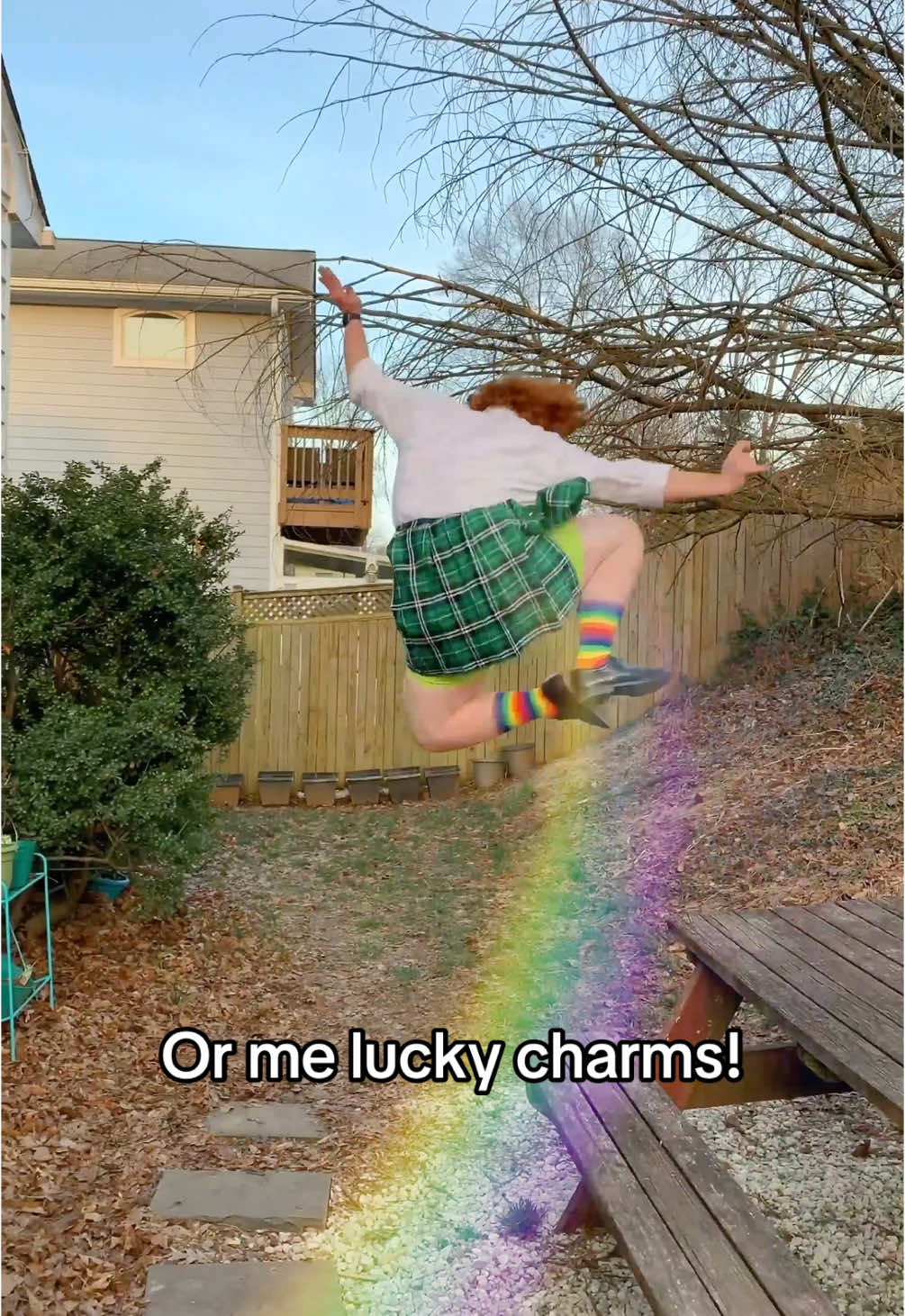 A post by @andy_riddle on TikTok caption: Happy St. Patrick’s day! Doing my yearly repost of this banger! #stpatricksday #Comedy #redhair 
