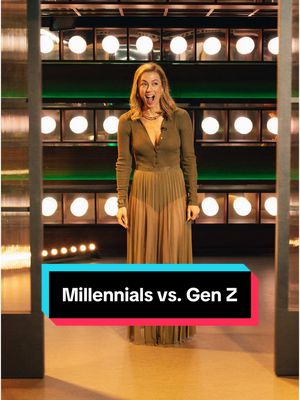 A post by @kellyclarksonshow on TikTok caption: PSA: Be nice to Millennials! @iliza #comedy #millennials #genz #fashion 