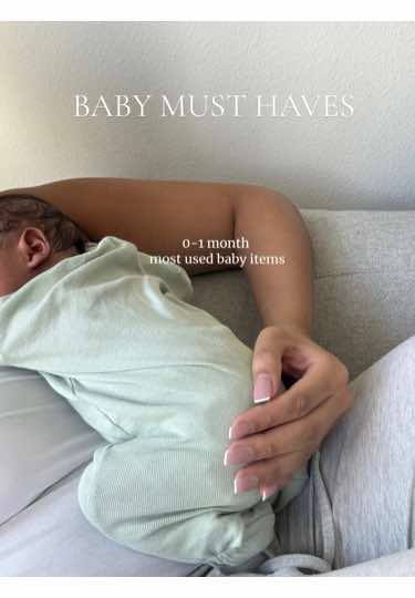 A post by @sheenaabrooks on TikTok caption: #creatorsearchinsights #newborn #momtok #firsttimemom #babymusthaves 