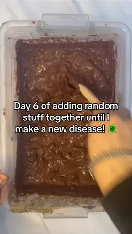 A post by @disease.box on TikTok caption: This could explode… 💥😳☢️ | Day 6 📥🥼| ⚠️Controled experiment with no risks ⚠️ #experiment #science #box #disease #community #viralvideos #fyp #diseasebox #part6 #gross 