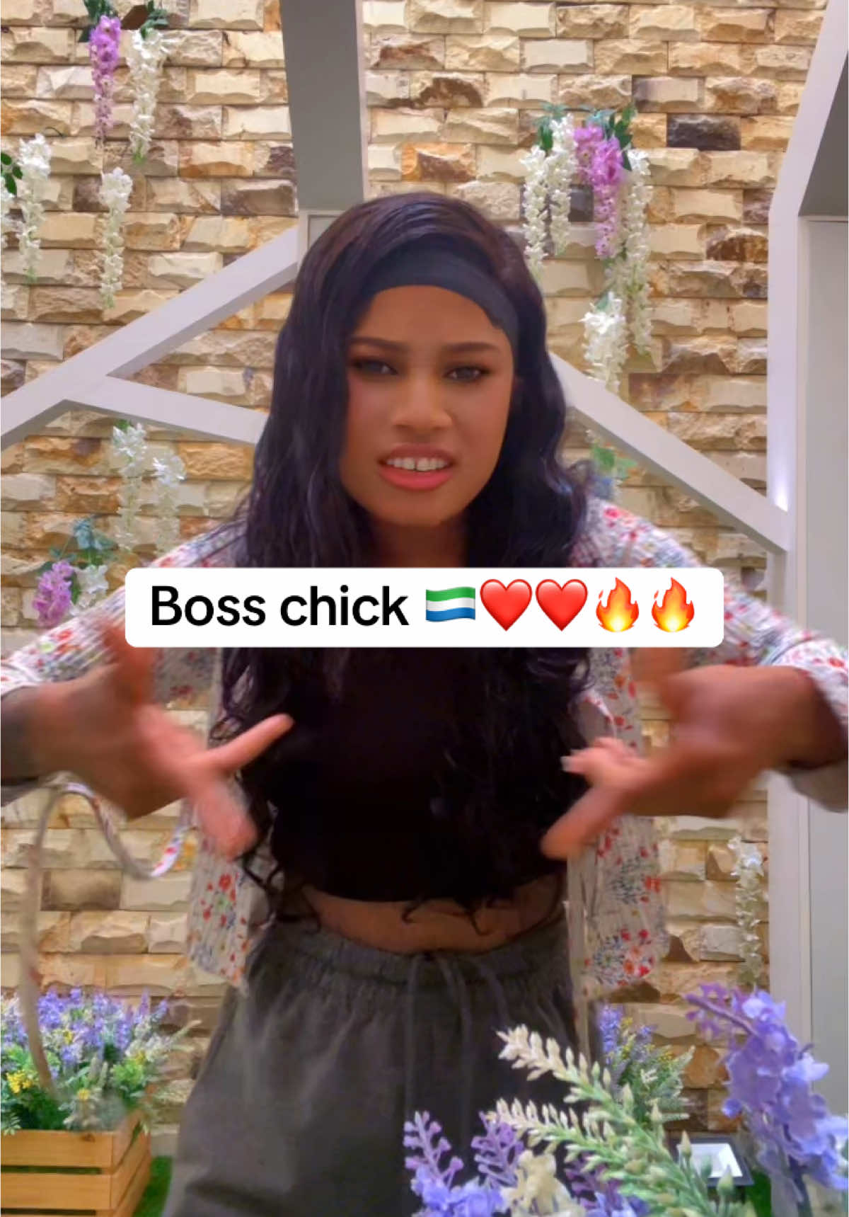 A post by @zillazainnie on TikTok caption: Boss chick ❤️🇸🇱🔥🔥