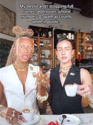 A post by @rjchumbley on TikTok caption: When you have no sense of privacy hahaha ☕️✨ #tea #besties #makeup #fypシ 