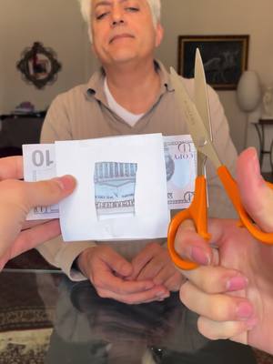 A post by @milaadkmagic on TikTok caption: MAGIC MONEY TRICK TUTORIAL 😱😂