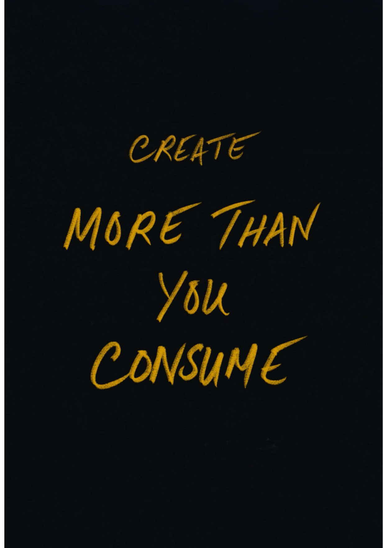 A post by @nnekajulia on TikTok caption: Lesson # 1 from “You Will Never Happen Again” —live on my YT 🔗 Create more than you consume. Create more than criticize. Create more than you compare.