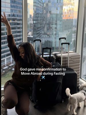 A post by @myasmvse on TikTok caption: my thoughts right before leaving America! Make sure yall tap in to see my whole journey of how I made it happen🤍 #moving #blackgirltiktok 