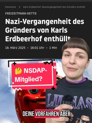 A post by @keine.erinnerungskultur on TikTok caption: Waren deine Vorfahren bei der NSDAP? So kannst du es herausfinden.