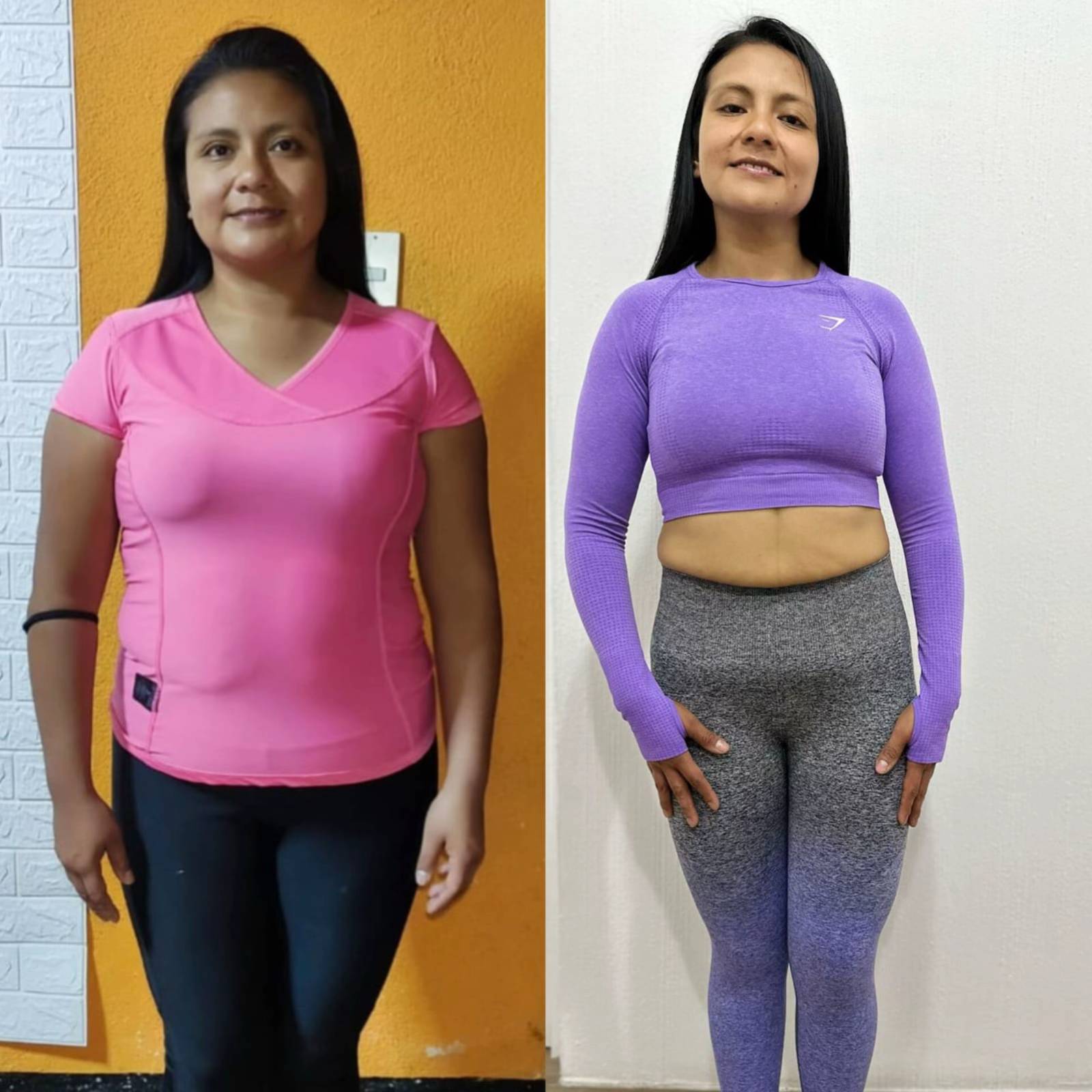 A post by @bajadepesoconmiguel on TikTok caption: ¿Ves la diferencia? 🔥 Esta es la prueba de que mi programa funciona. Nada de dietas imposibles, nada de horas en el gimnasio. Solo un método claro, efectivo y diseñado para mujeres ocupadas como tú. Si ella lo logró, ¿qué te detiene a ti? 💥 Esta noche es la tercera clase te espero....