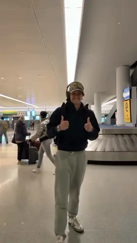 A post by @gavincasalegno on TikTok caption: Airport fit #travel #ootd