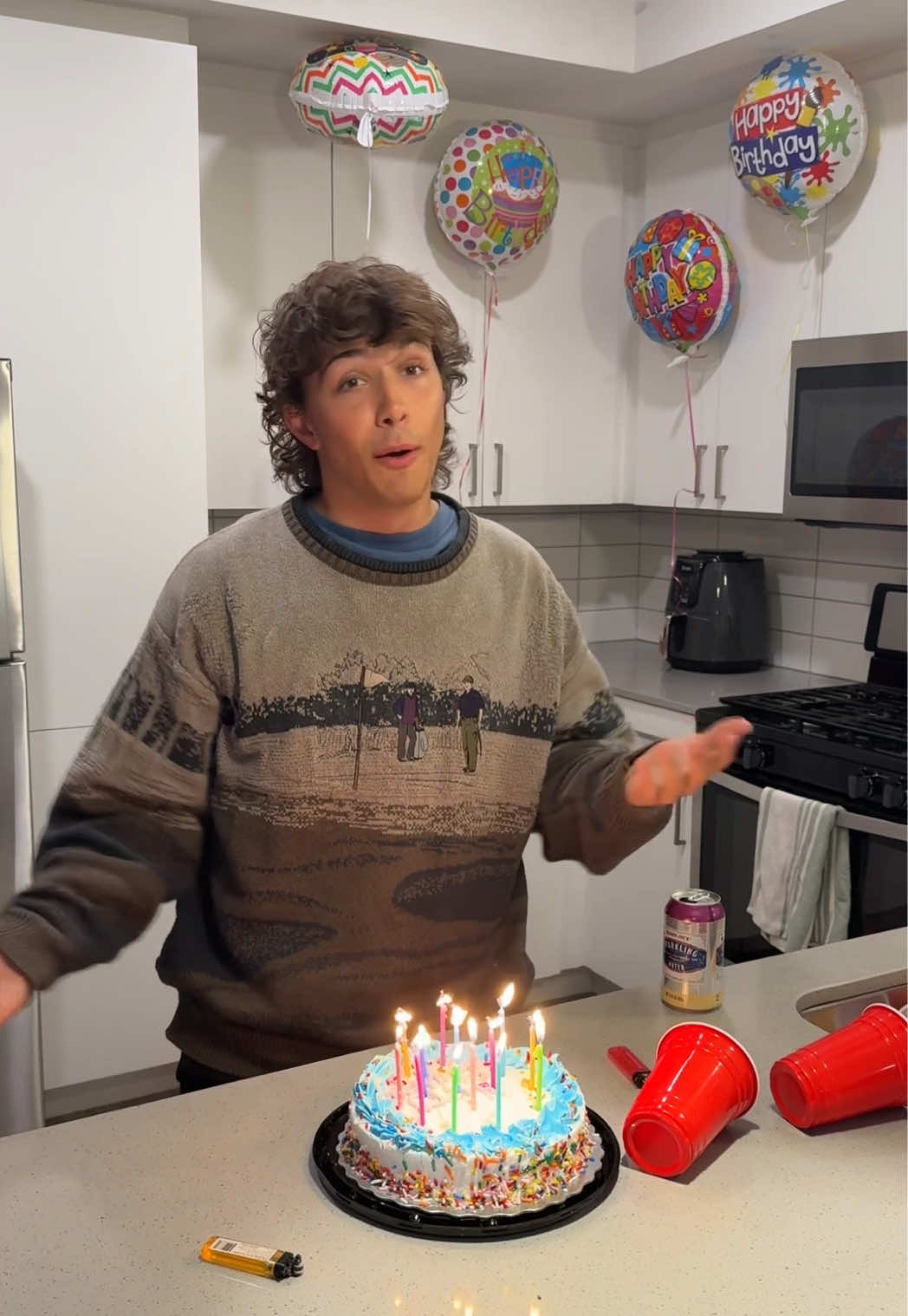 A post by @jercho1 on TikTok caption: Be careful what you wish for😋🎂  w/ @grantbeans 