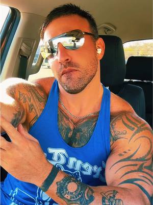 A post by @nottattedfire on TikTok caption: After workout vibe #cowboy #wranglers #muscle #tattoos #BookTok #model 